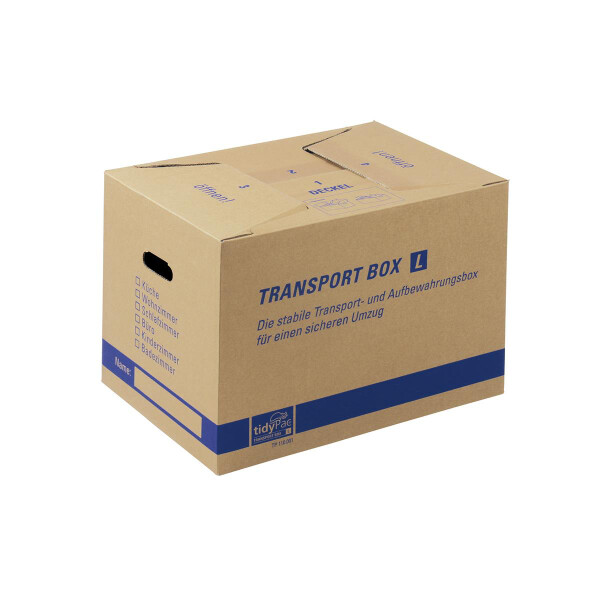tidyPac® Transportbox aus Doppelwelle braun 500/350/355