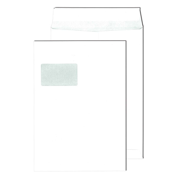 Securitex® Versandtaschen mit Fenster weiß 229x324 - C4