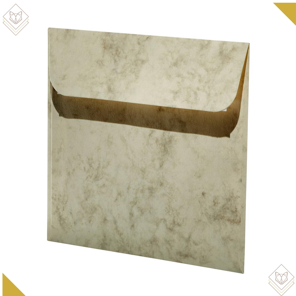 90gm - Antiqua Kuverts querdoppelt chamois - Artoz -...