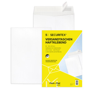 Securitex® Versandtaschen weiß 250x353 - B4
