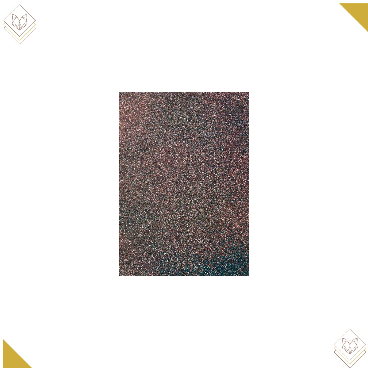 A4 Glitter Papier rot - Artoz - 504796-15