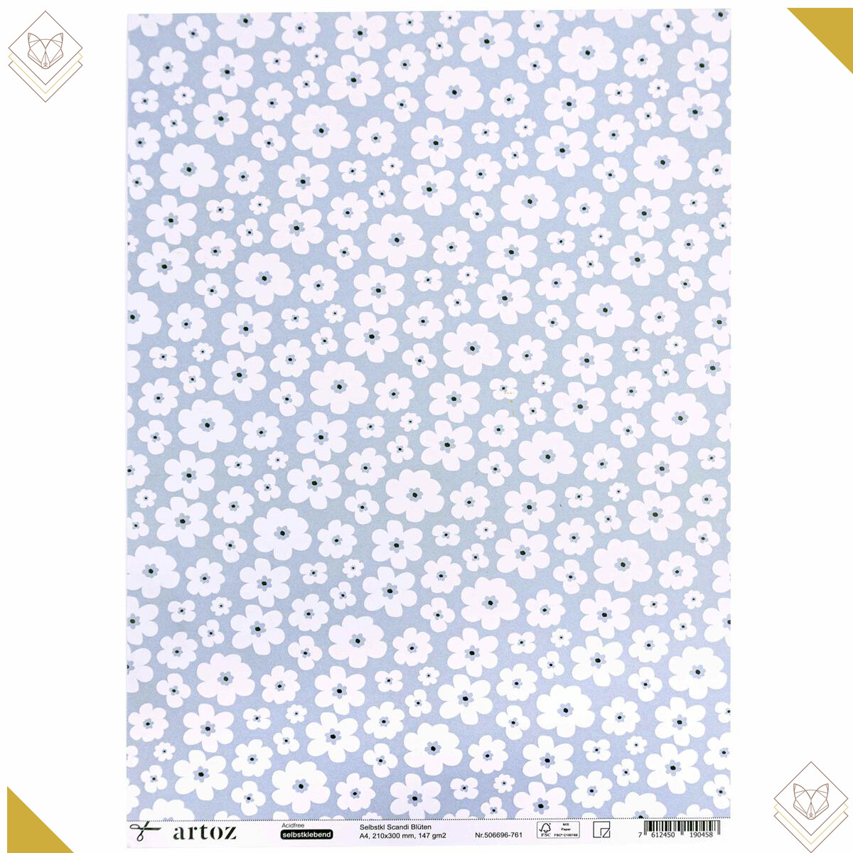 A4 Kreativpapier: Blumen (Scandi Blüten),...