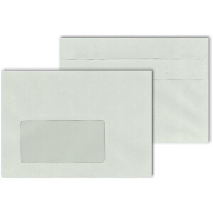 MAILmedia® Briefhüllen mit Fenster grau 114x162...