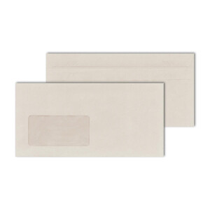MAILmedia® Briefhüllen mit Fenster grau 110x220...