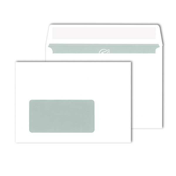 MAILmedia® Briefhüllen mit Fenster weiß 114x162 - C6