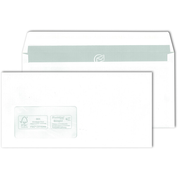 MAILmedia® Briefhüllen mit Fenster 110x220 - DIN Lang