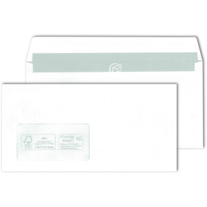 MAILmedia® Briefhüllen mit Fenster 110x220 - DIN...