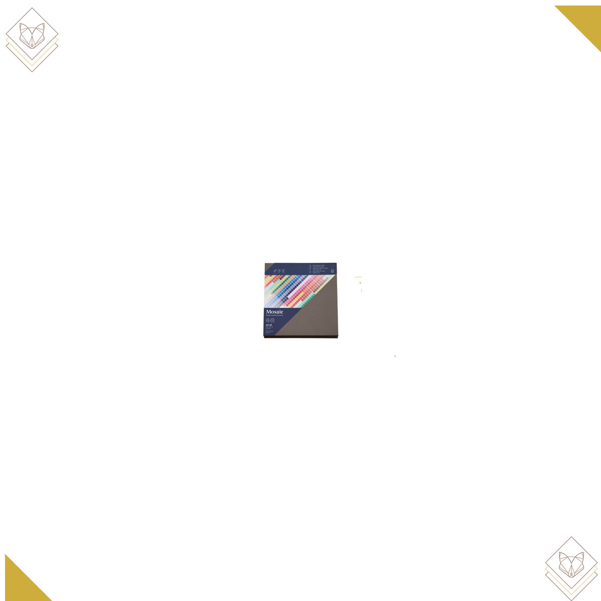 200/90gm - Mosaic Pkg quadratisch graphit - Artoz -...