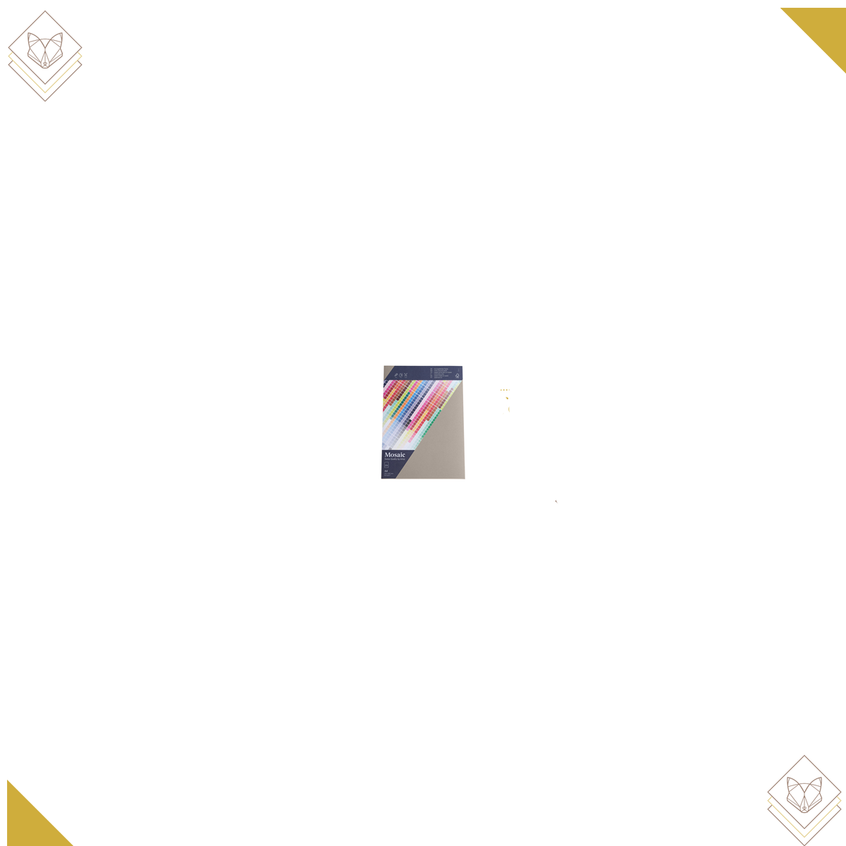 200gm - Mosaic 25 Karten A4 zement - Artoz - 946925-217