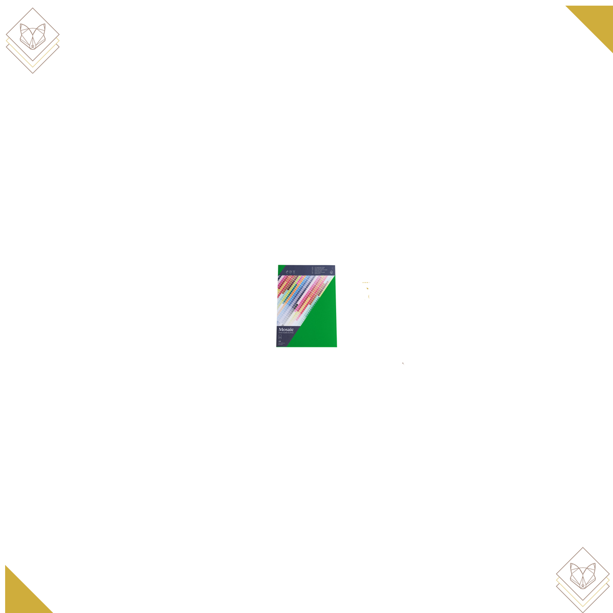 200gm - Mosaic 25 Karten A4 apfelgrün - Artoz -...