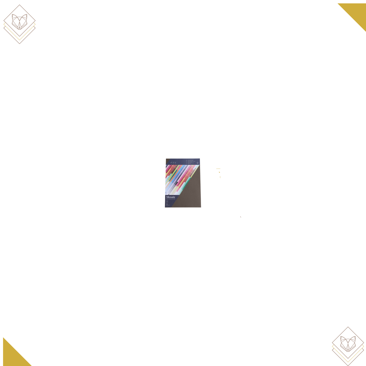 90gm - Mosaic 25 Bogen A4 graphit - Artoz - 947925-218