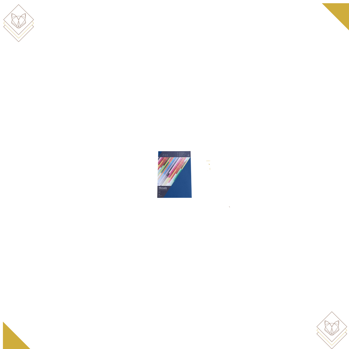 90gm - Mosaic 25 Bogen A4 marine - Artoz - 947925-418