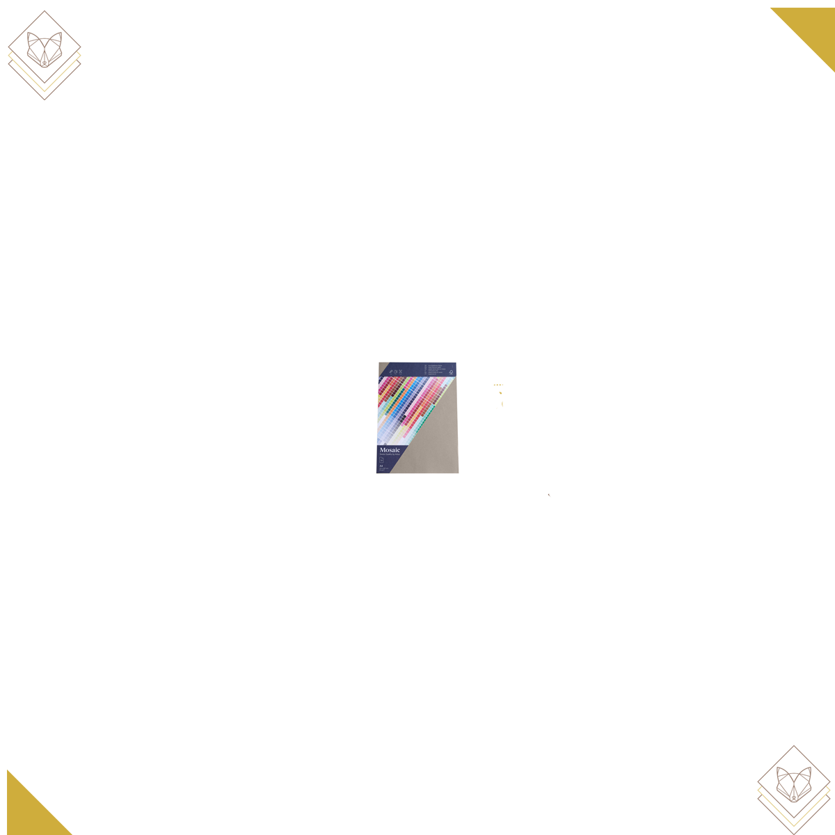 90gm - Mosaic 5 Bogen A4 zement - Artoz - 9479605-217