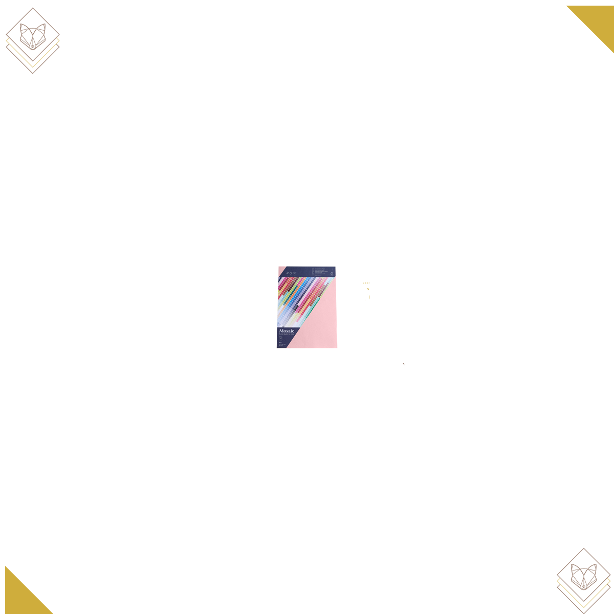 90gm - Mosaic 5 Bogen A4 rosa - Artoz - 9479605-485