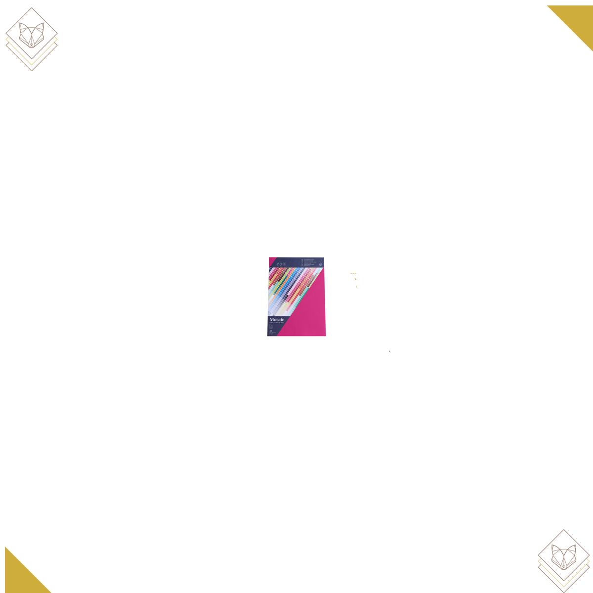 90gm - Mosaic 5 Bogen A4 fuchsia - Artoz - 9479605-486