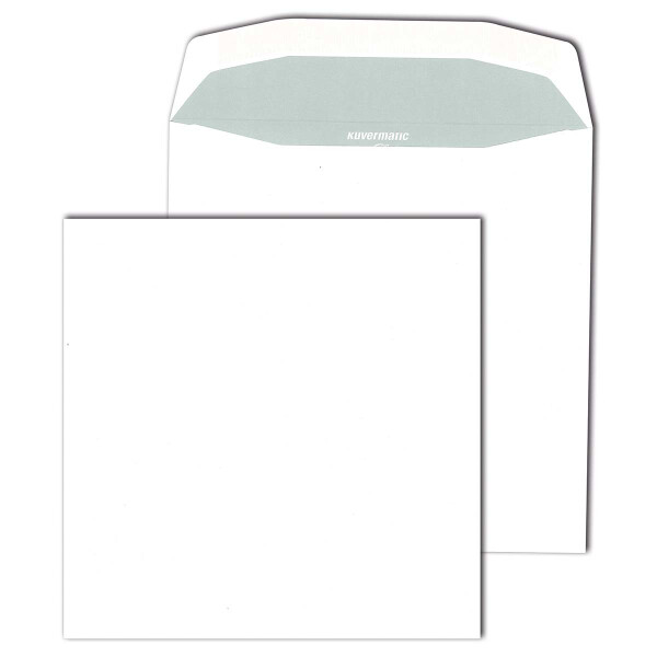 Kuvermatic® Kuvertierhüllen weiß 220x220 - quadratisch