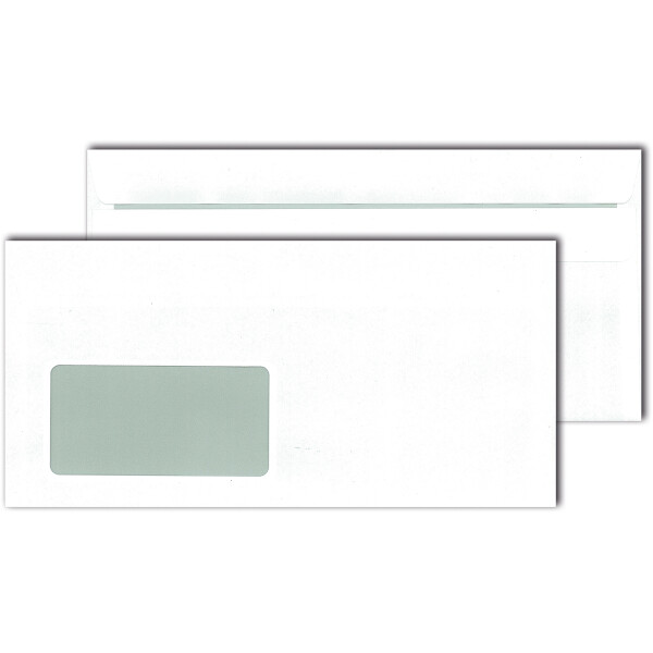 MAILmedia® Briefhüllen mit Fenster weiß 114x229 - C6/5