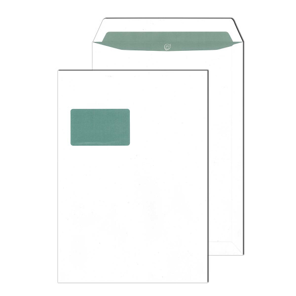 MAILmedia® Versandtaschen mit Fenster weiß 250x353 - B4