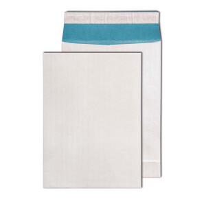 PacknPost® Faltentaschen weiß/blau 229x324x40 - C4