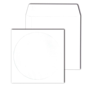 MAILmedia® CD-ROM Hüllen mit Fenster weiß...