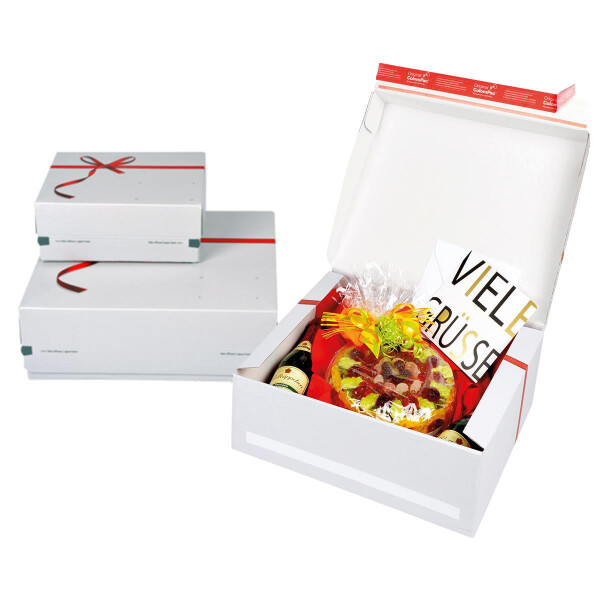 ColomPac® Exclusiv Geschenkbox weiß 250x177x96 - small
