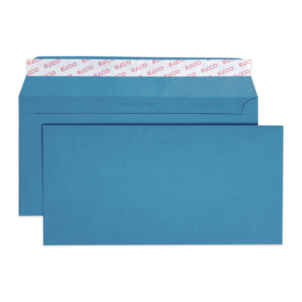 Color Box mit Deckel und 250 Kuverts, Haftklebeverschluss, C6-5_k-blau