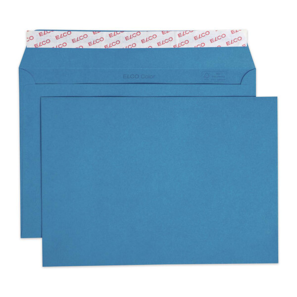 Color Box mit Deckel und 250 Kuverts, Haftklebeverschluss, C5_k-blau