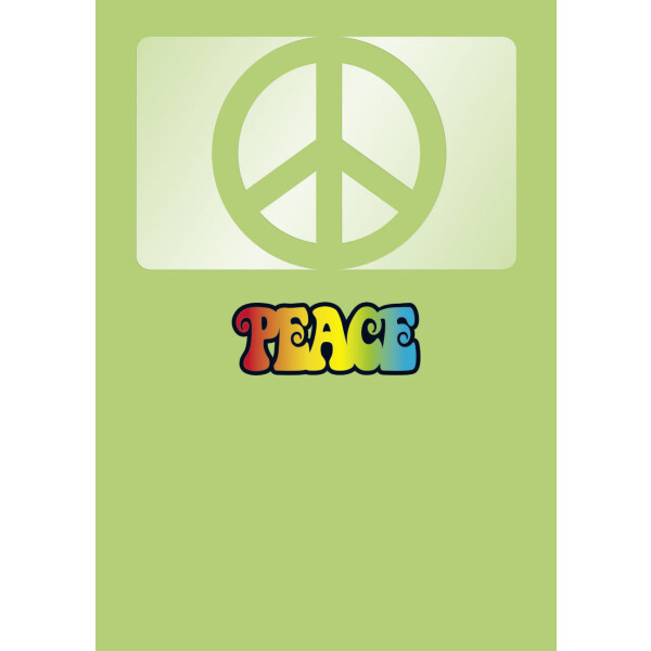 Ordo school Karton mit 100 Ordo school Motiv "Peace", A4_weiss