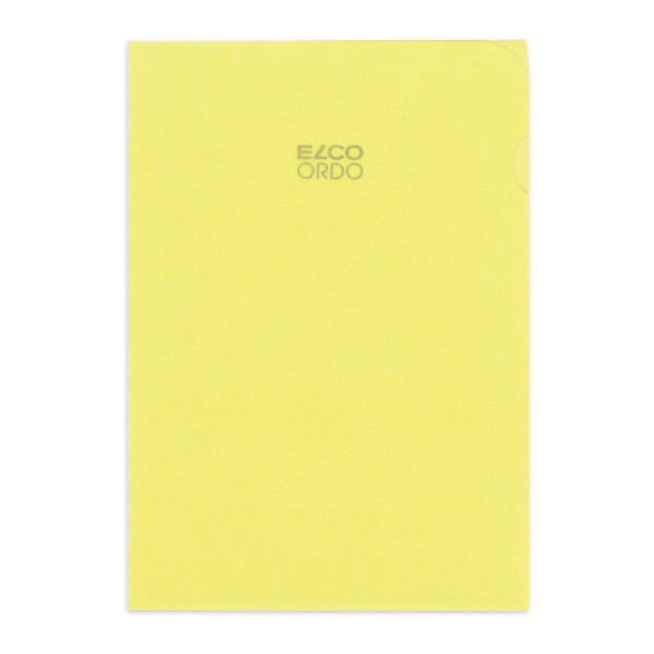 Ordo transparent Karton mit 100 Ordo transparent, A4_gelb