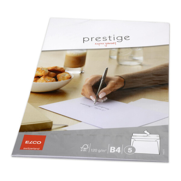 Prestige CelloZip mit 5 Kuverts, Haftklebeverschluss, B4