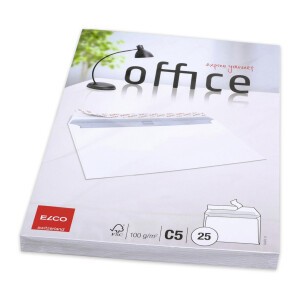 Office CelloZip mit 25 Kuverts, Haftklebeverschluss, C5