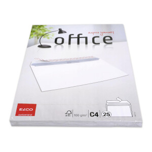 Office CelloZip mit 25 Kuverts, Haftklebeverschluss, C4
