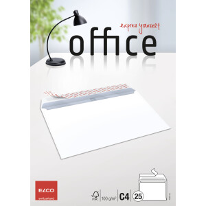 Office CelloZip mit 25 Kuverts, Haftklebeverschluss, C4