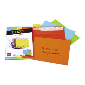 Color CelloZip mit 20 Kuverts, Haftklebeverschluss, C6_bunt