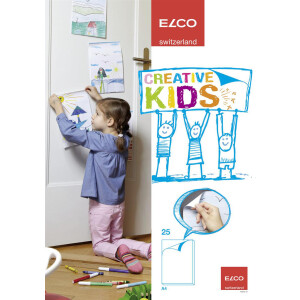 Creative Kids Zeichenblock A4, kopfgeleimt, 25 Blatt