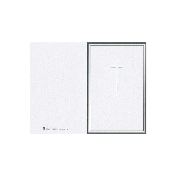 Bogen Gedenkbild Kreuz, 2 Nutzen, meliert