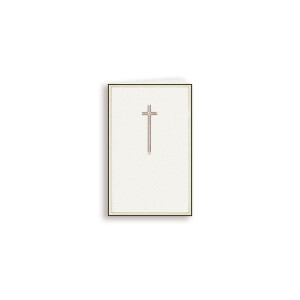 Bogen Gedenkbild Kreuz, 2 Nutzen, meliert