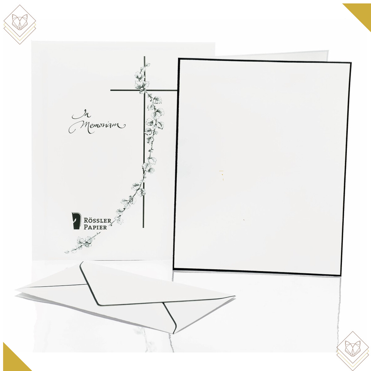 Trauerpost - Briefpapier-Set 5/5, Ft.18, matt -...