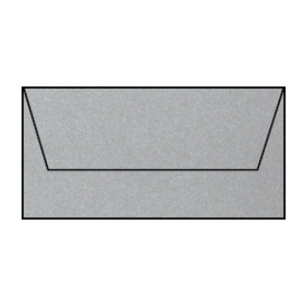 Fine Paper - Briefumschlag DL, Silver metallic, 120 g/m²