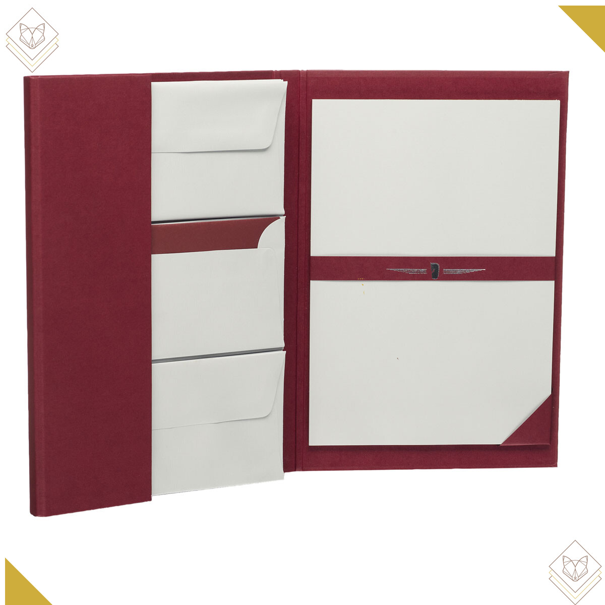 Paper Royal - Briefpapiermappe 25/25,DIN A4/DL, eisgrau...