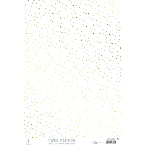 Twin Paper, Goldene Bubbles (HF) - weiße Bubbles...