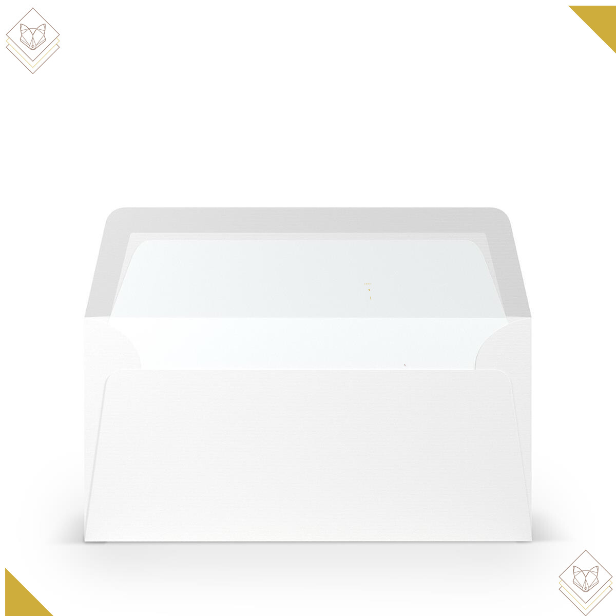 Paperado-Briefumschlag DL m. Sf., Weiß -...