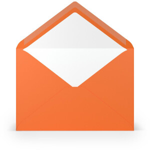 Paperado-Briefumschlag  C5 m. Sf., Orange