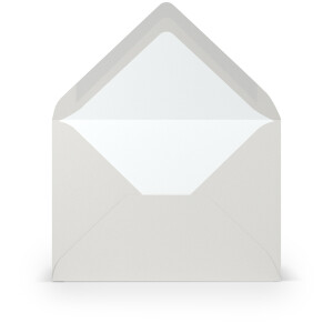 Paperado-Briefumschlag DIN C6 m. Sf., Eisgrau