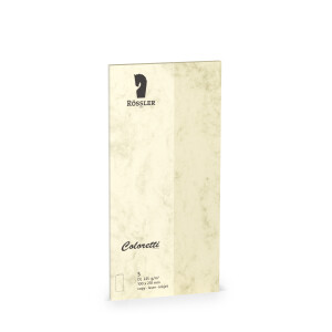 Coloretti-5er Pack Karten DL/hd, chamois Marmora