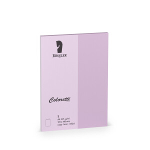 Coloretti-5er Pack Karten A6hd, Lavendel