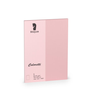 Coloretti-5er Pack Karten B6hd, rosa