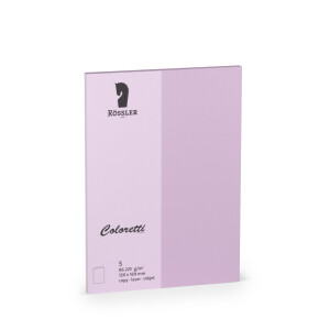 Coloretti-5er Pack Karten B6hd, Lavendel
