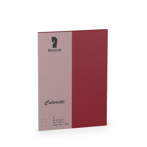 Coloretti-5er Pack Karten B6hd, Rosso
