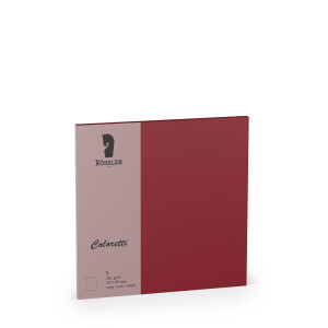 Coloretti-5er Pack Karte 157x157 hd, Rosso